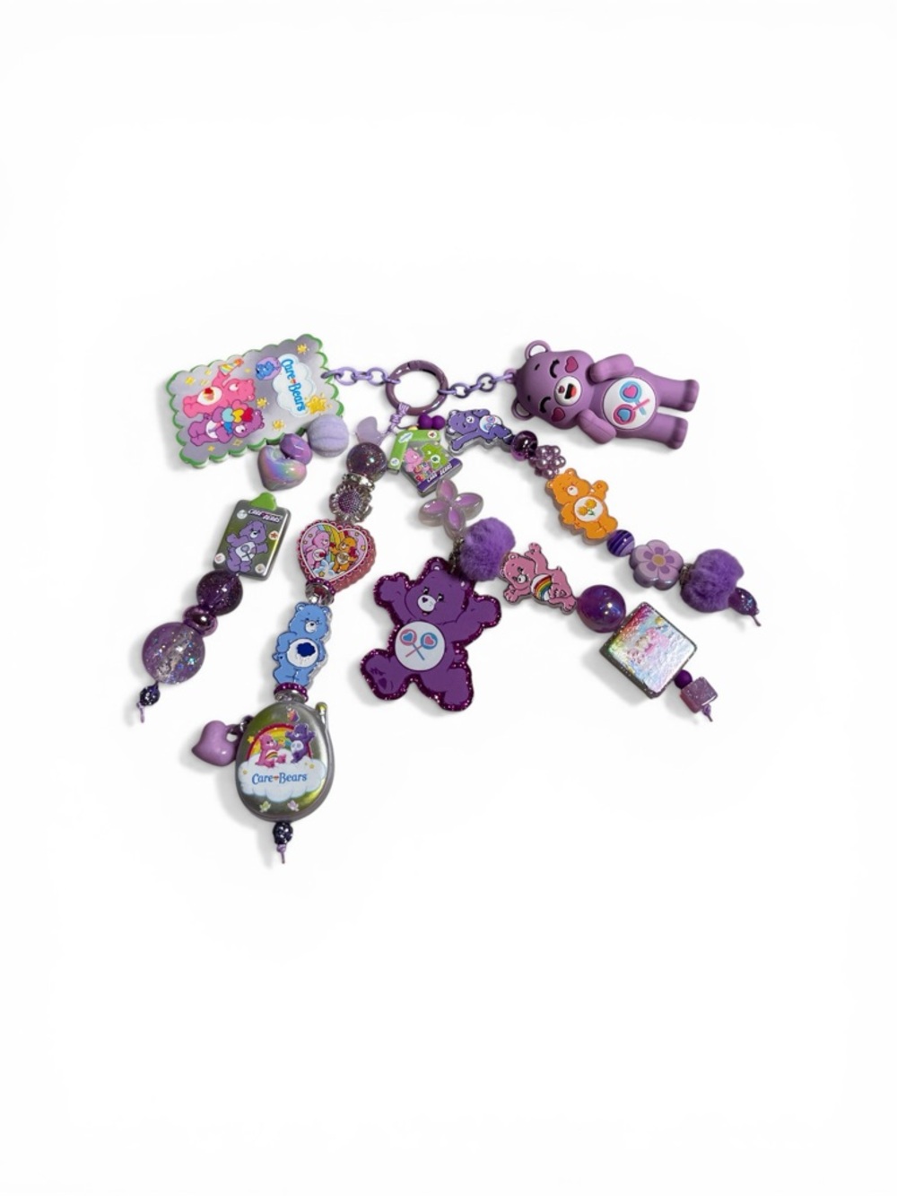 Purple Share Care Bear Bag Charm
